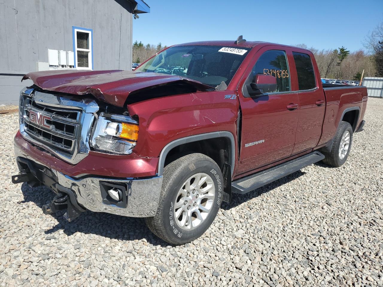 2015 Gmc Sierra K1500 Sle zu verkaufen in Lyman, ME - Front End