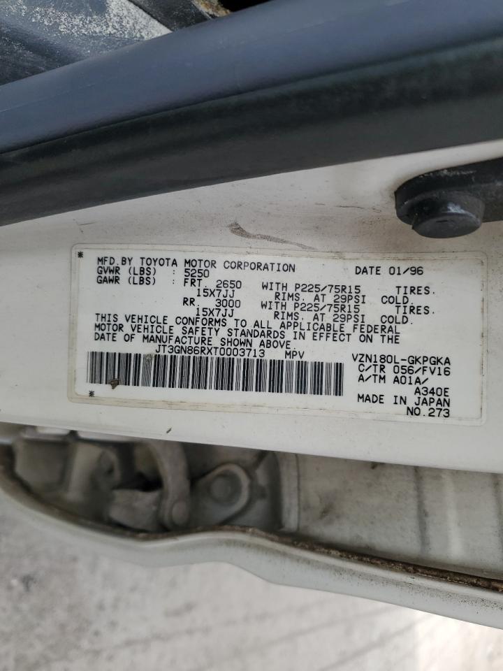 1996 Toyota 4Runner Sr5 VIN: JT3GN86RXT0003713 Lot: 52396935