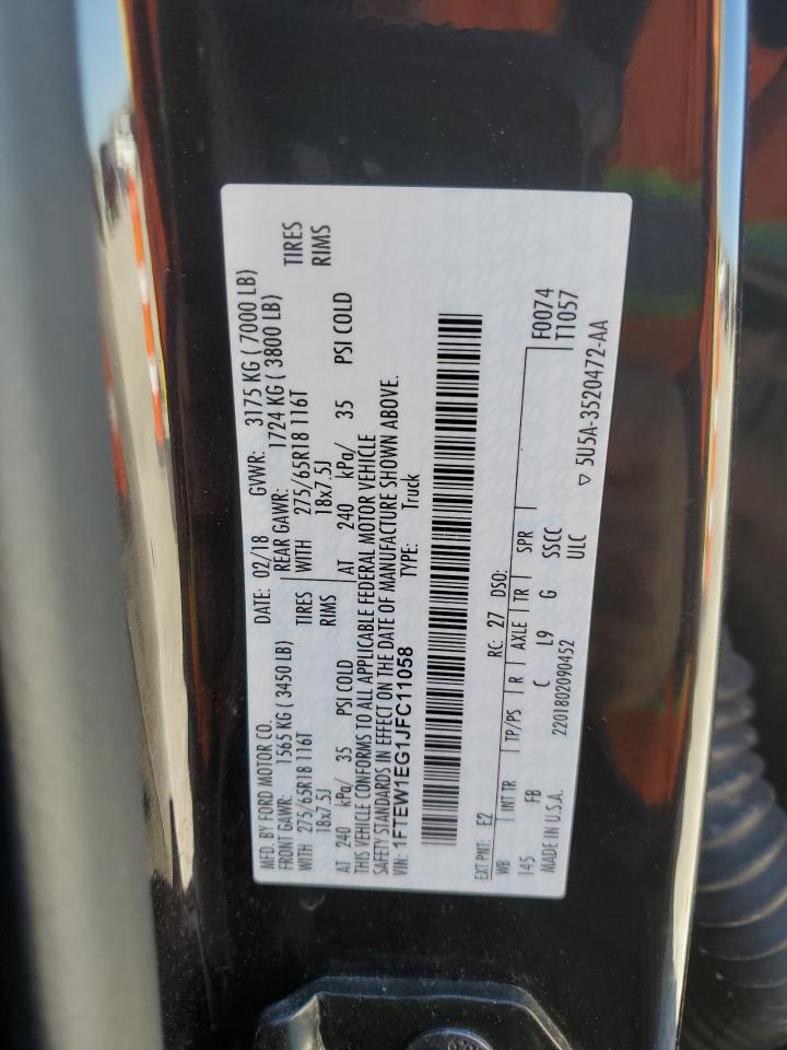 1FTEW1EG1JFC11058 FORD F-150 2018