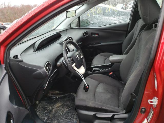  TOYOTA PRIUS 2017 Czerwony