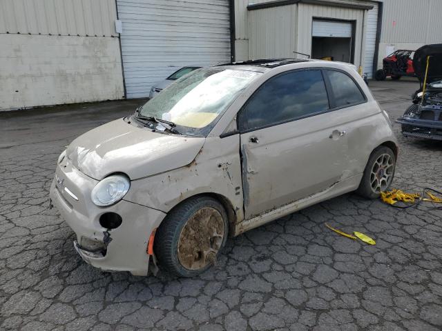  FIAT 500 2012 tan