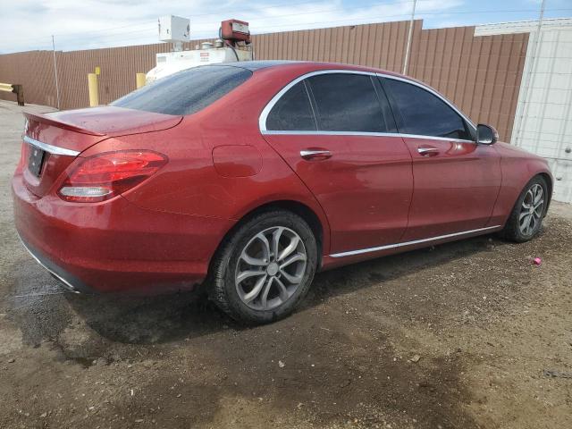 Седани MERCEDES-BENZ C-CLASS 2016 Червоний