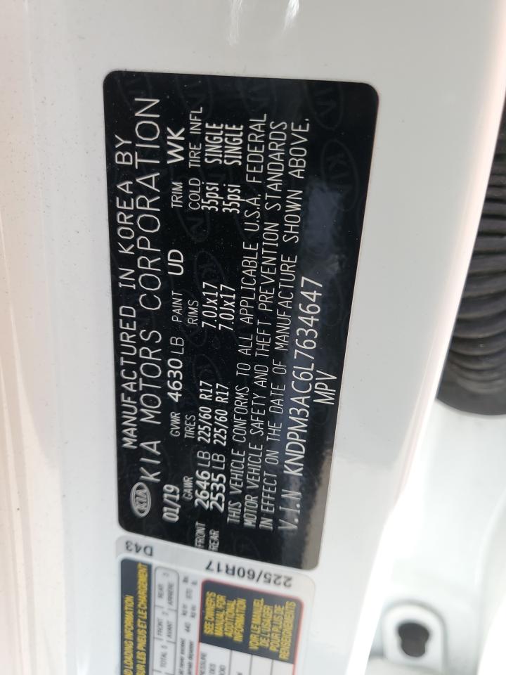 2020 Kia Sportage Lx VIN: KNDPM3AC6L7634647 Lot: 53489625