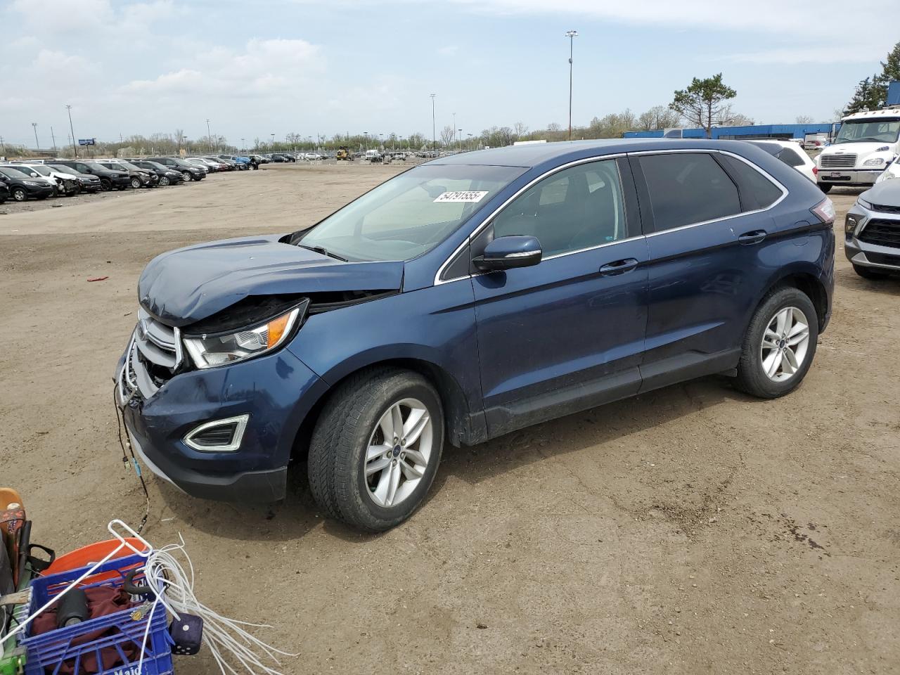 2017 Ford Edge Sel იყიდება Woodhaven-ში, MI - Front End