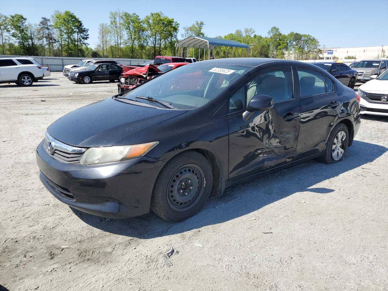 2012 Honda Civic Lx იყიდება Spartanburg-ში, SC - Side