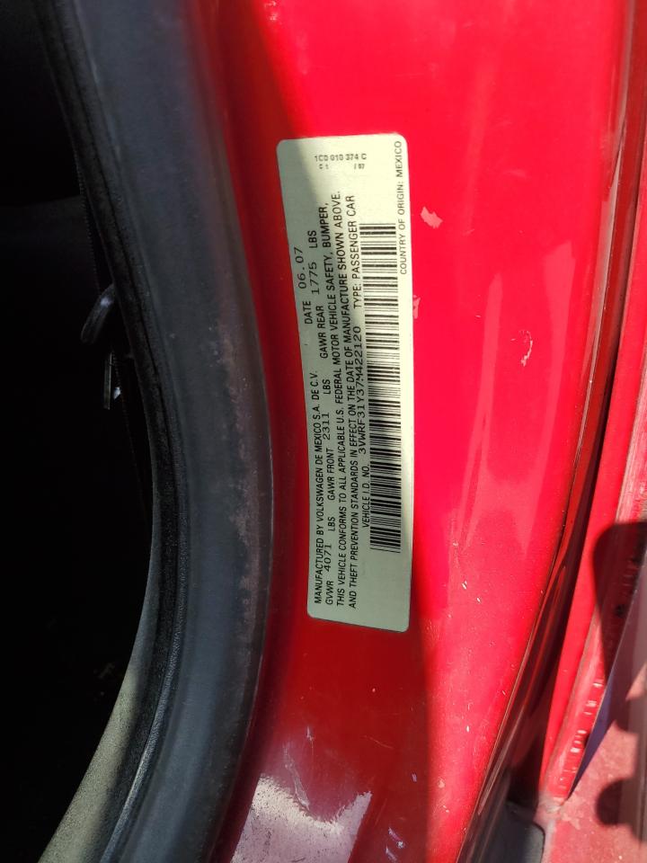 2007 Volkswagen New Beetle Convertible Option Package 1 VIN: 3VWRF31Y37M422120 Lot: 54750185