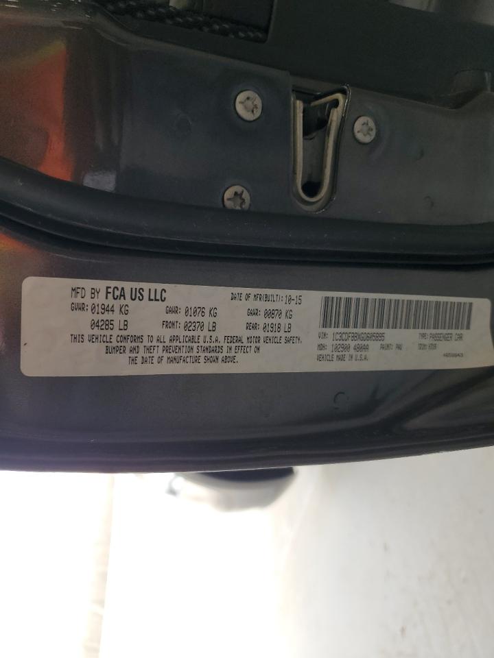 2016 Dodge Dart Sxt VIN: 1C3CDFBBXGD605895 Lot: 54880775