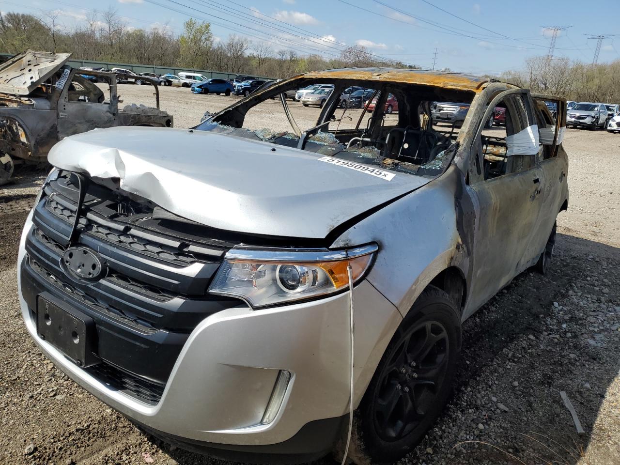 2014 Ford Edge Sel იყიდება Pekin-ში, IL - Burn