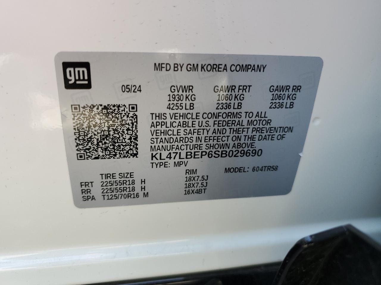 2025 Buick Envista Sport Touring VIN: KL47LBEP6SB029690 Lot: 53662125