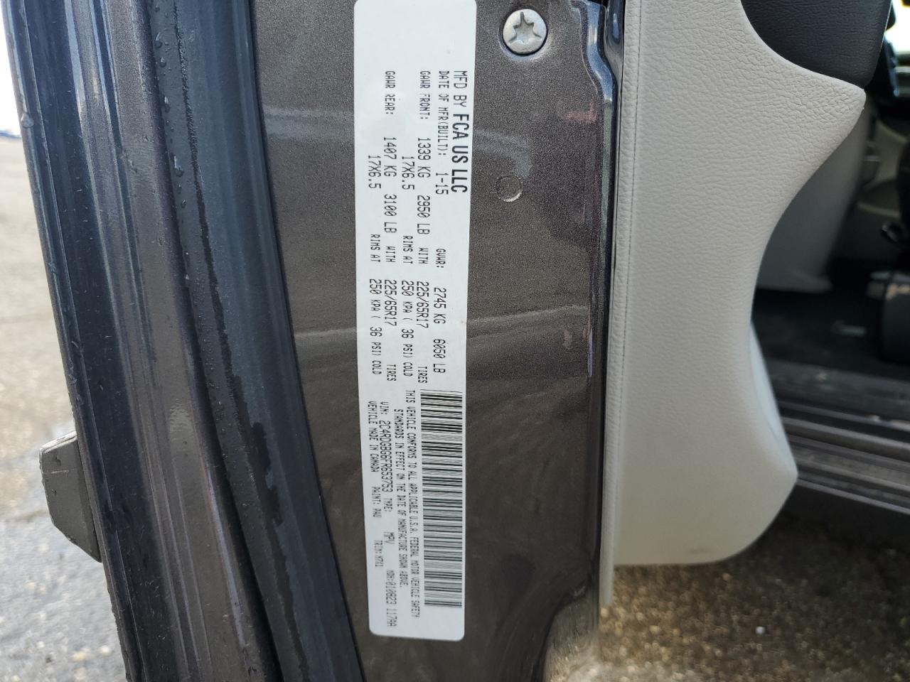 2015 Dodge Grand Caravan Se VIN: 2C4RDGBG6FR653753 Lot: 54082405