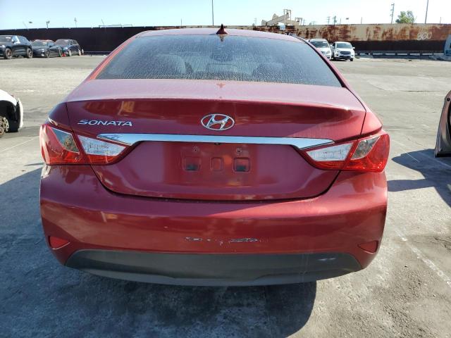  HYUNDAI SONATA 2014 Червоний