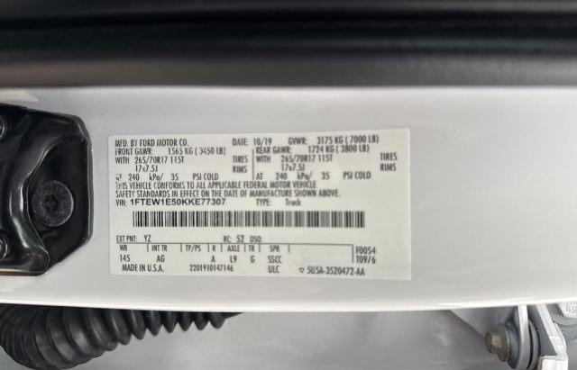 2019 FORD F150 SUPERCREW