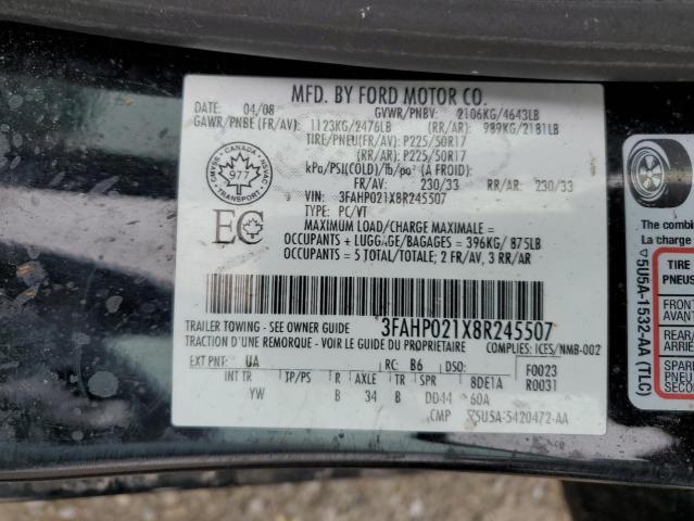 2008 FORD FUSION SEL