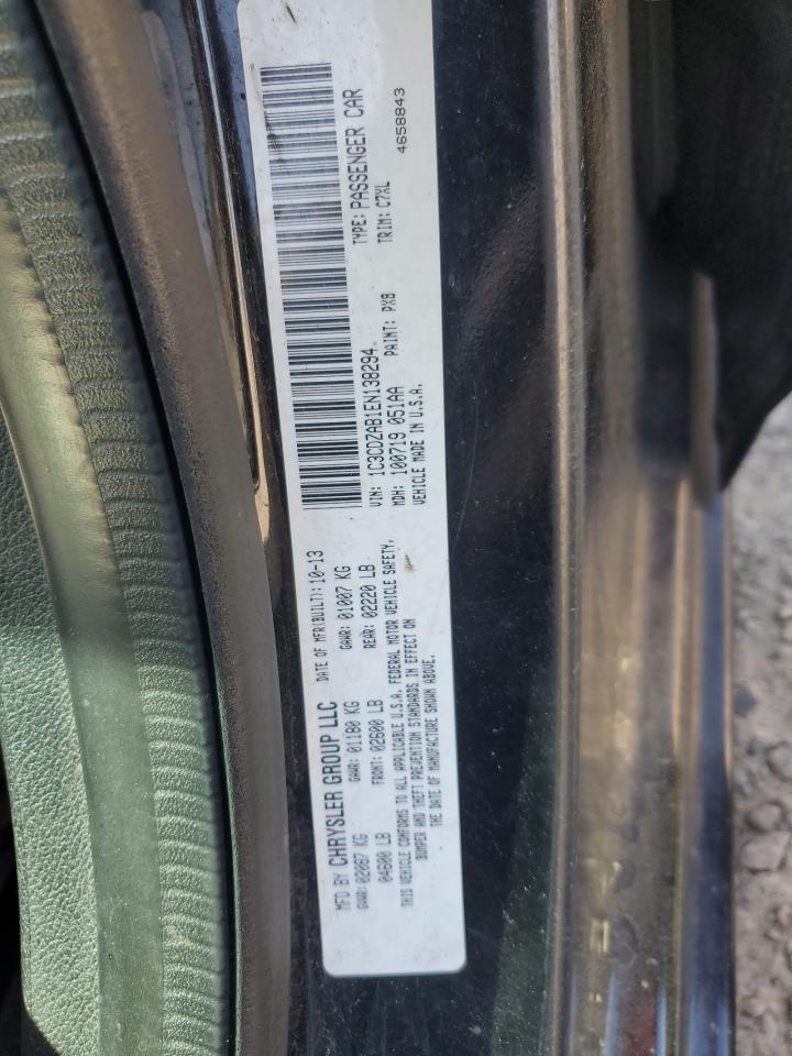 2014 Dodge Avenger Se VIN: 1C3CDZAB1EN138294 Lot: 52197705