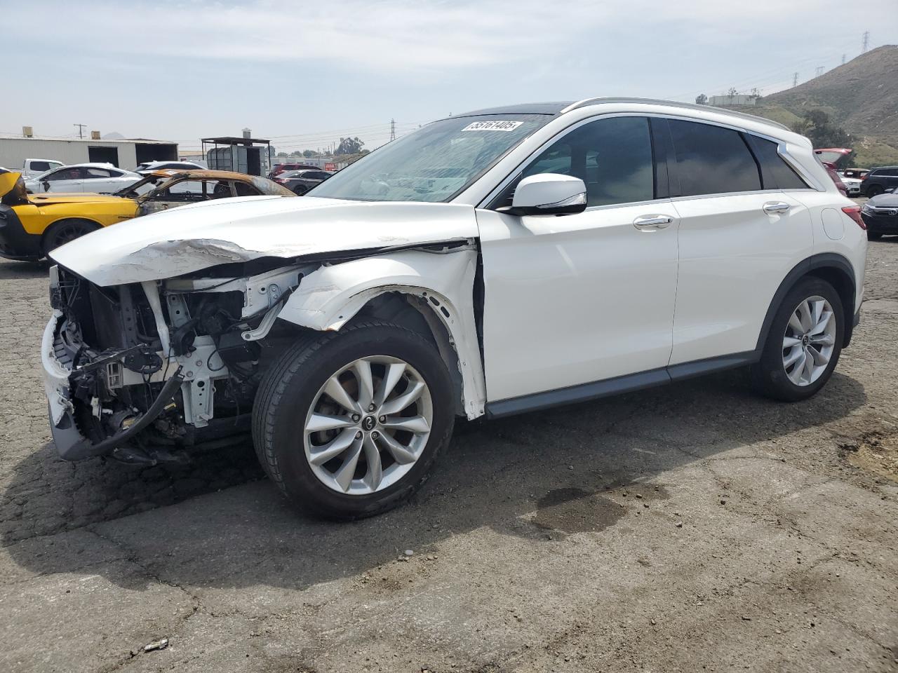 2019 Infiniti Qx50 Essential للبيع في Colton، CA - Front End