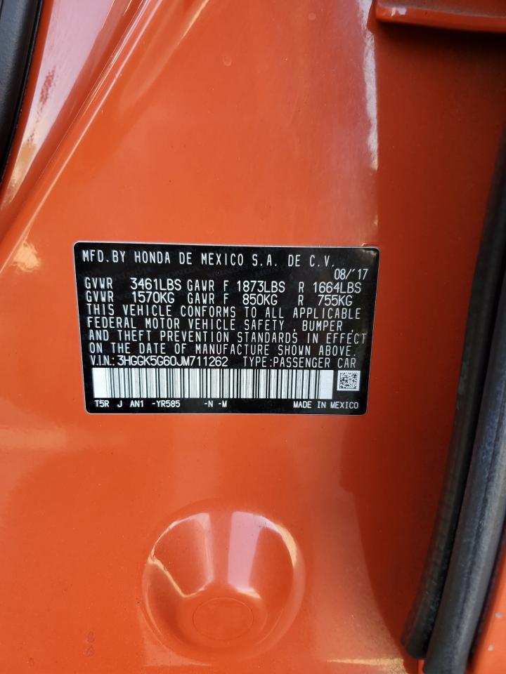 2018 Honda Fit Sport VIN: 3HGGK5G60JM711262 Lot: 54755125