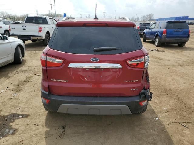  FORD ECOSPORT 2022 Бургунді