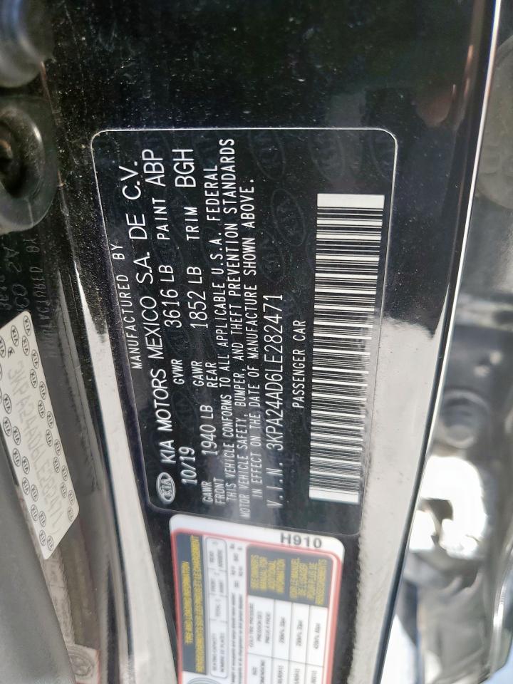 2020 Kia Rio Lx VIN: 3KPA24AD6LE282471 Lot: 52129865