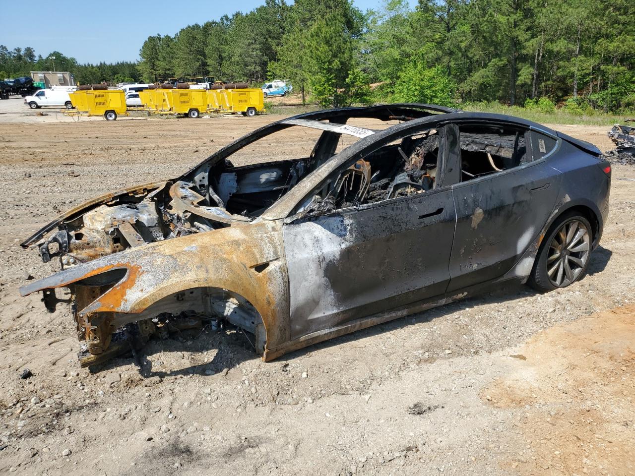 2018 Tesla Model 3 продається в Gaston, SC - Burn