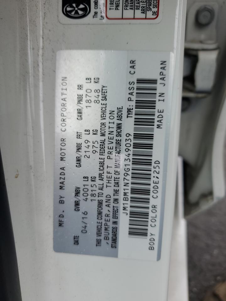 2016 Mazda 3 Grand Touring VIN: JM1BM1N79G1349039 Lot: 53520865