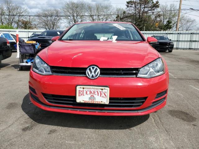  VOLKSWAGEN GOLF 2017 Czerwony