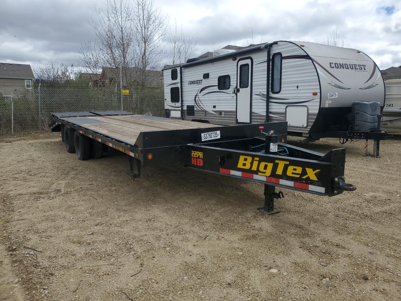 Mcfarland, WI에서 판매 중인 2024 Big Tex 22Ph-20Bk+5Mr Equipment Trailer - Frame Damage