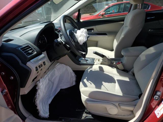  SUBARU XV 2015 Красный