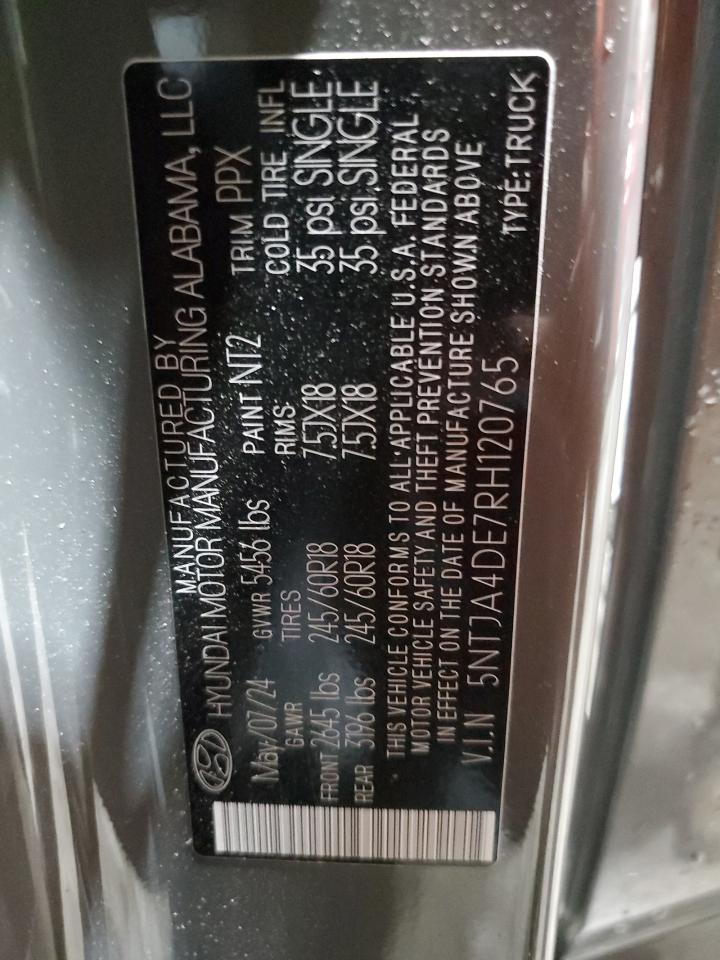 2024 Hyundai Santa Cruz Se VIN: 5NTJA4DE7RH120765 Lot: 54050715