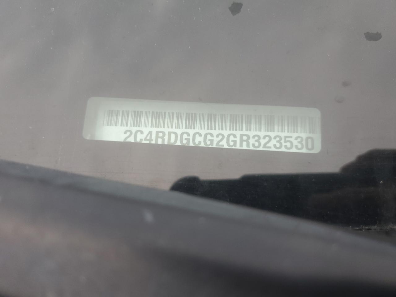 2016 Dodge Grand Caravan Sxt VIN: 2C4RDGCG2GR323530 Lot: 53805595