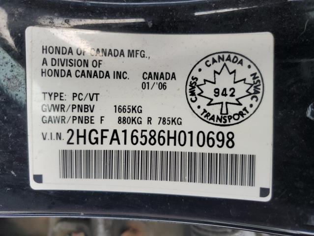 2006 HONDA CIVIC LX