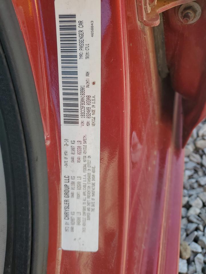 2010 Dodge Avenger R/T VIN: 1B3CC5FB3AN169901 Lot: 48807665