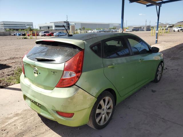  HYUNDAI ACCENT 2012 Зеленый