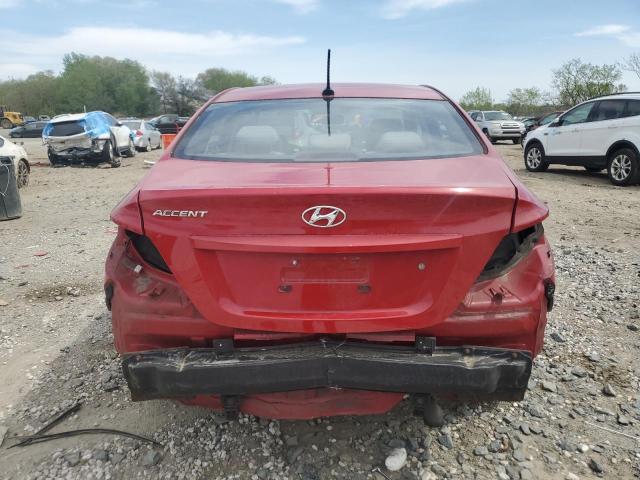  HYUNDAI ACCENT 2012 Czerwony