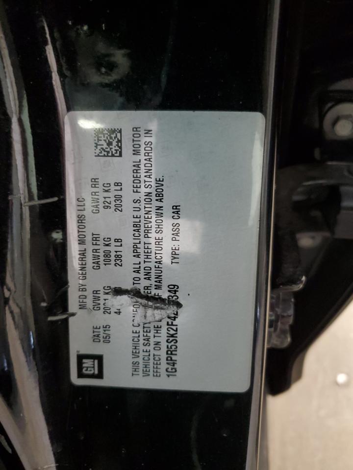 2015 Buick Verano Convenience VIN: 1G4PR5SK2F4202349 Lot: 53346685