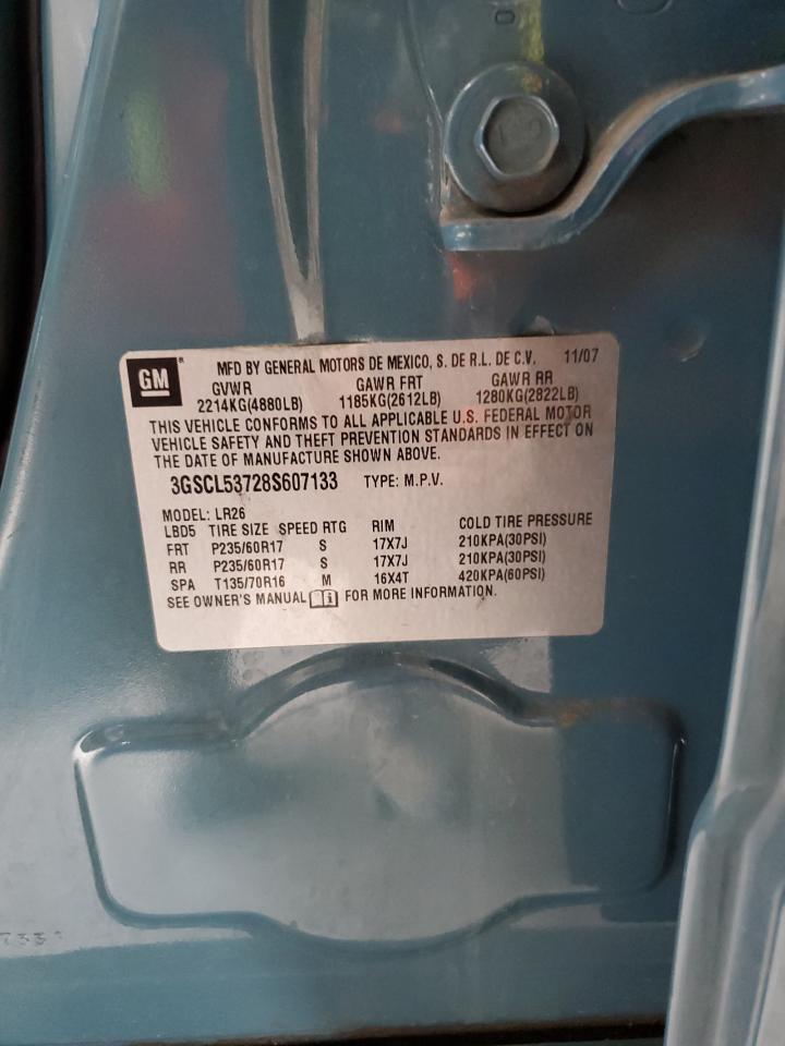 2008 Saturn Vue Xr VIN: 3GSCL53728S607133 Lot: 54955195