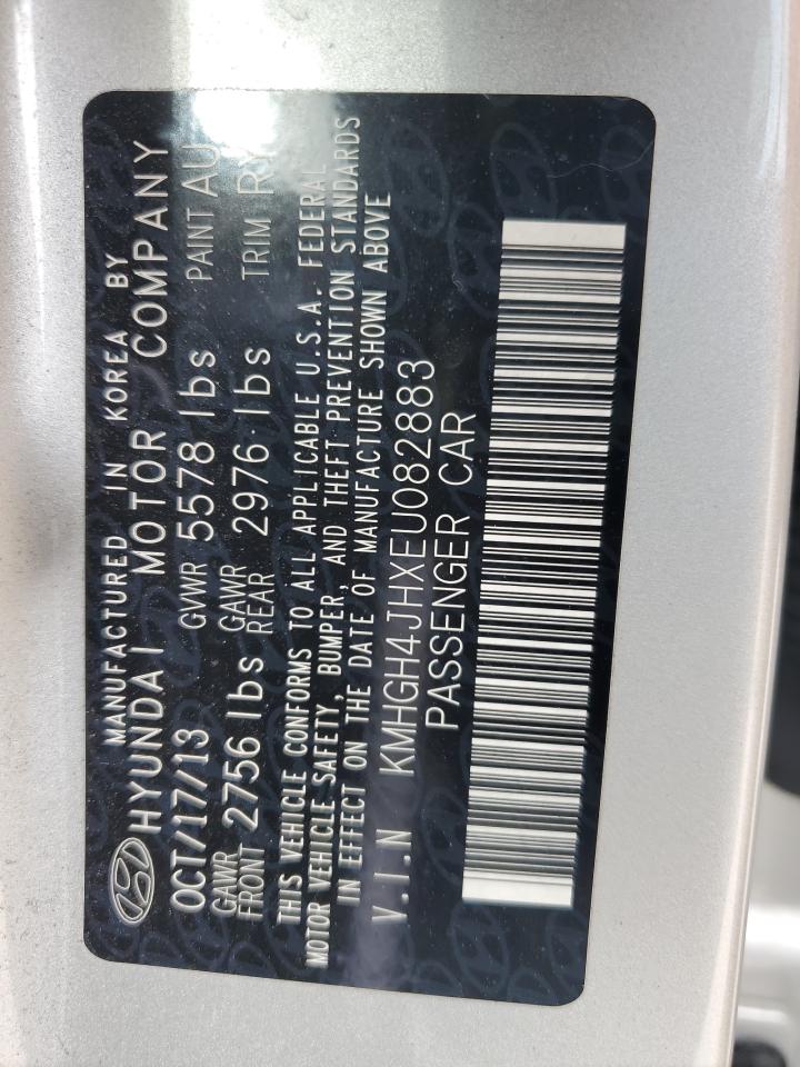2014 Hyundai Equus Signature VIN: KMHGH4JHXEU082883 Lot: 53679875