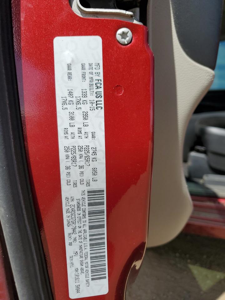 2016 Dodge Grand Caravan Sxt VIN: 2C4RDGCG7GR179442 Lot: 53554755