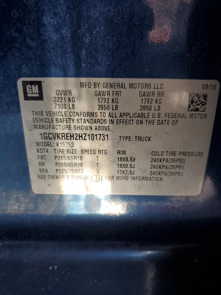 1GCVKREH2HZ101731 CHEVROLET ALL Models 2017