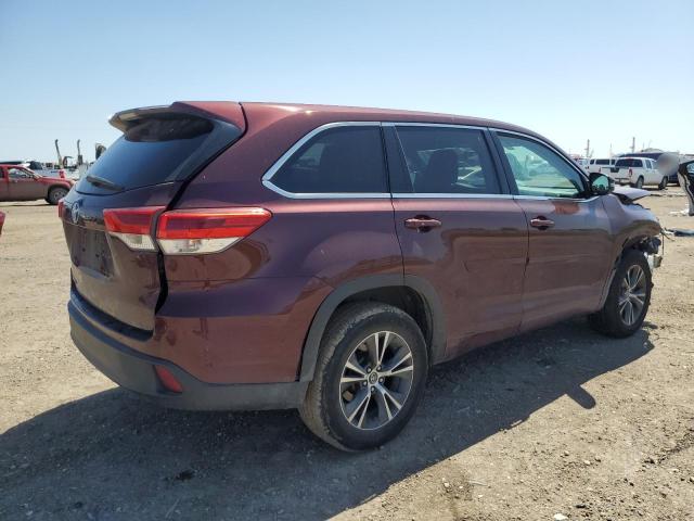  TOYOTA HIGHLANDER 2018 Бордовый