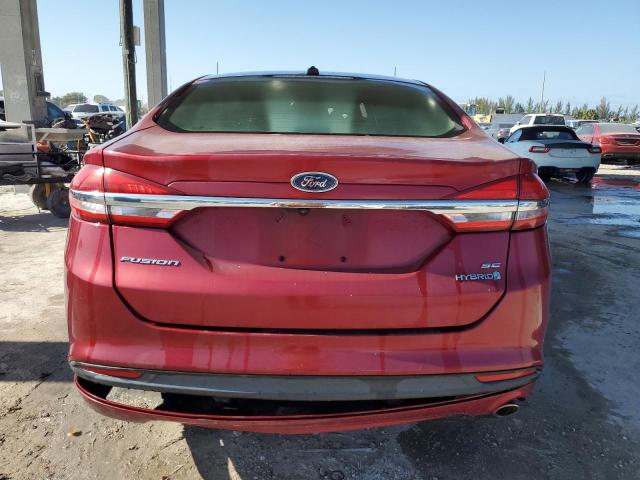Sedans FORD FUSION 2017 Red