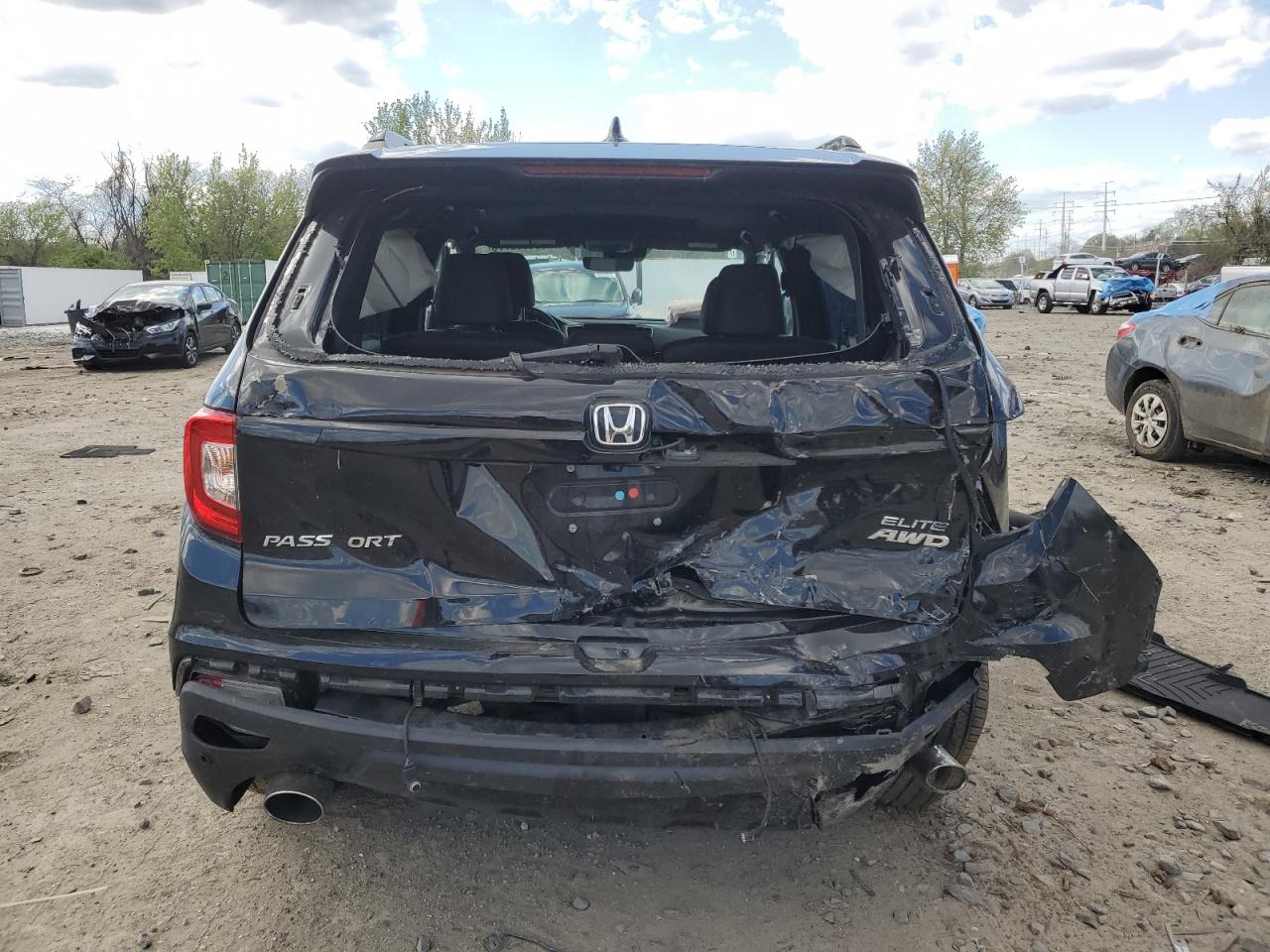 2021 Honda Passport Elite VIN: 5FNYF8H01MB033021 Lot: 53395775