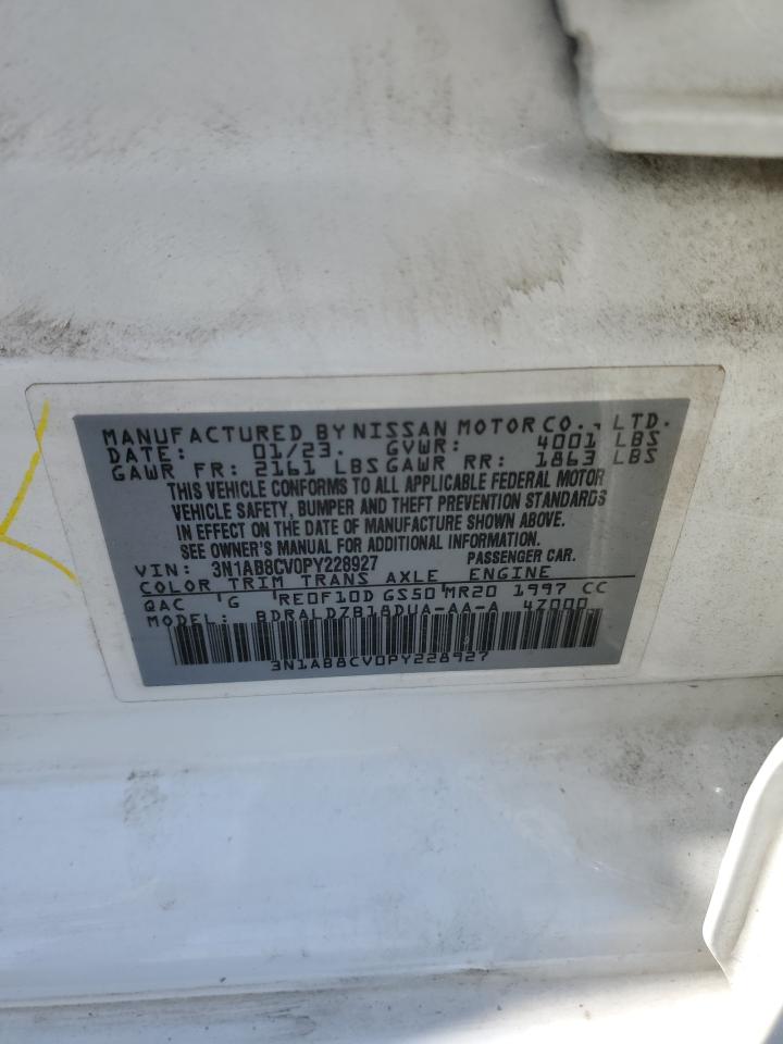 2023 Nissan Sentra Sv VIN: 3N1AB8CV0PY228927 Lot: 54947235