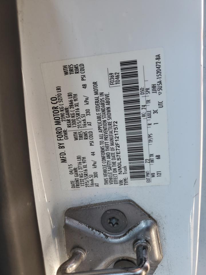 2015 Ford Transit Connect Xl VIN: NM0LS7E72F1217572 Lot: 54622125