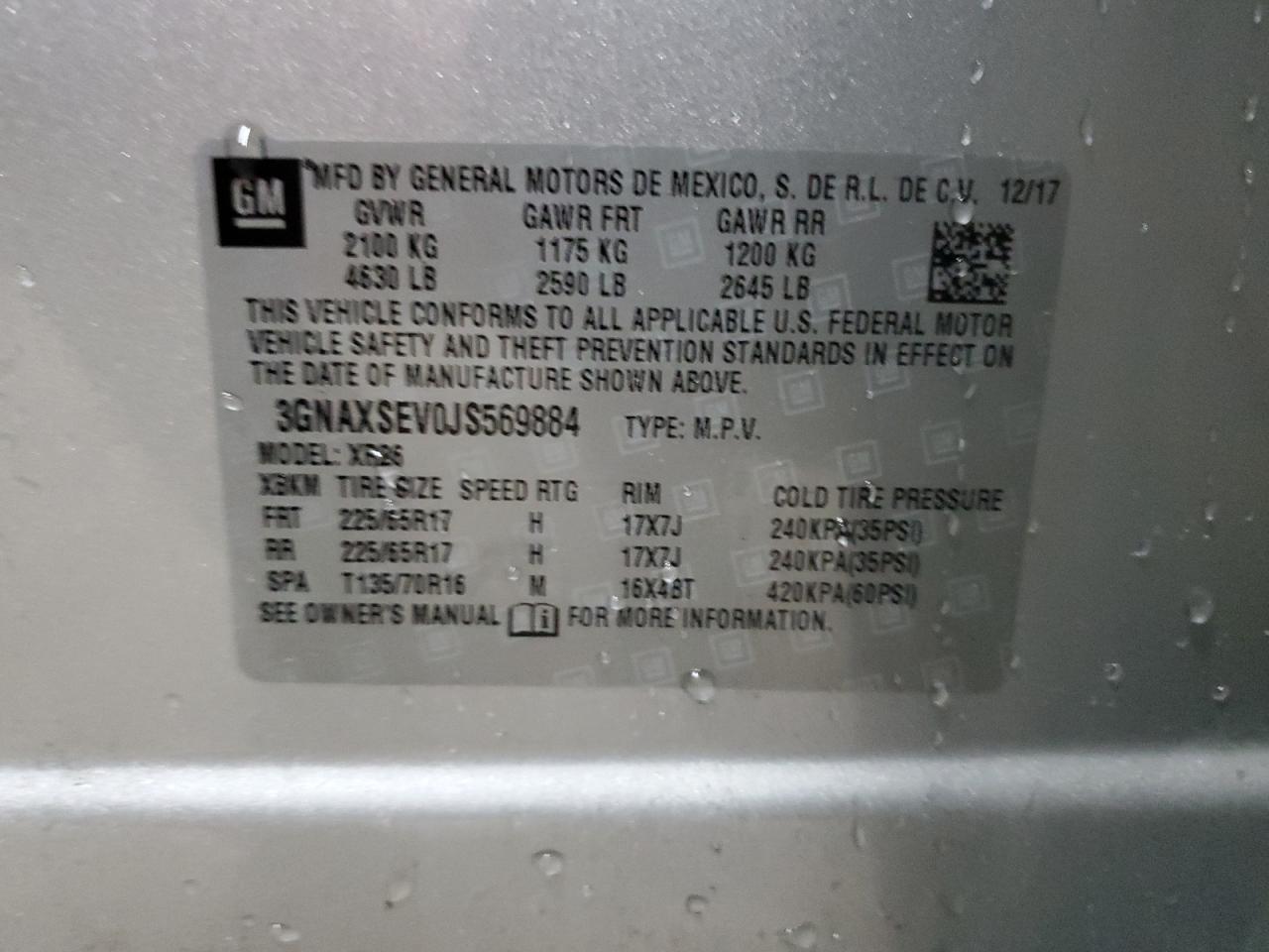 3GNAXSEV0JS569884 CHEVROLET EQUINOX 2018