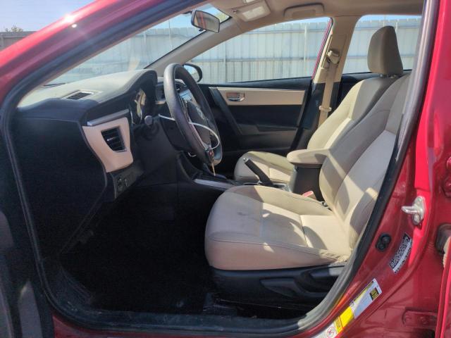  TOYOTA COROLLA 2015 Czerwony