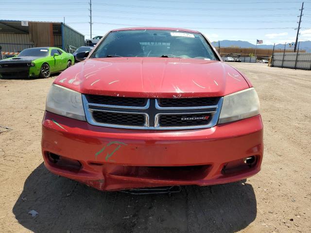 Седани DODGE AVENGER 2013 Червоний