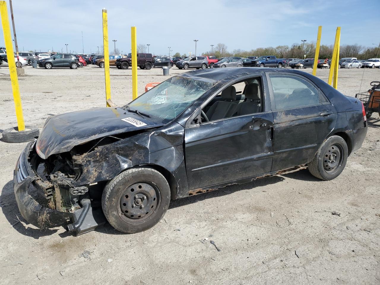 2008 Kia Spectra Ex للبيع في Indianapolis، IN - Rollover