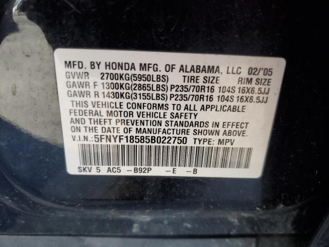 2005 HONDA PILOT EXL