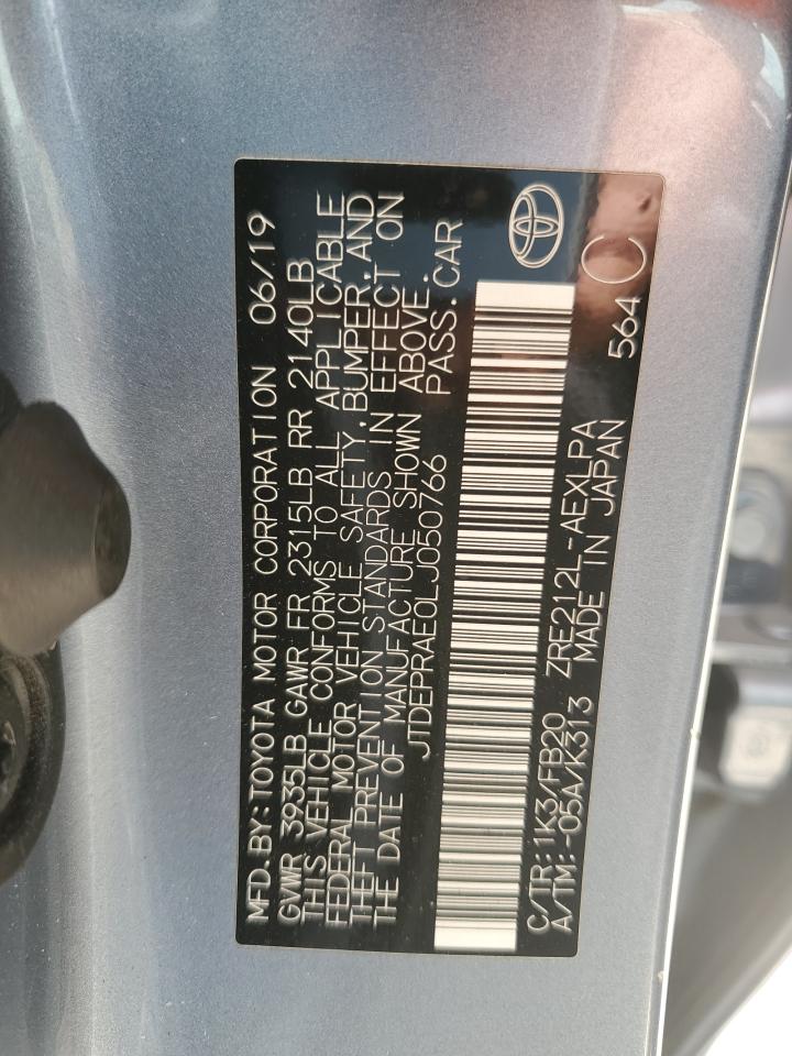 JTDEPRAE0LJ050766 TOYOTA COROLLA 2020