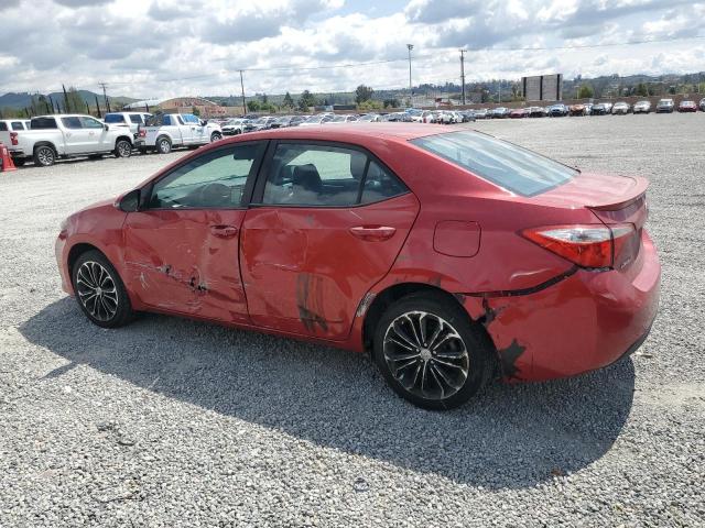  TOYOTA COROLLA 2016 Czerwony